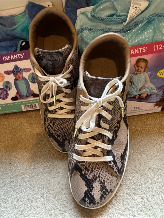 Cole Haan Shoes - Cole Haan Grand-Pro Snake-Print Lace-Up Tennis Sneakers